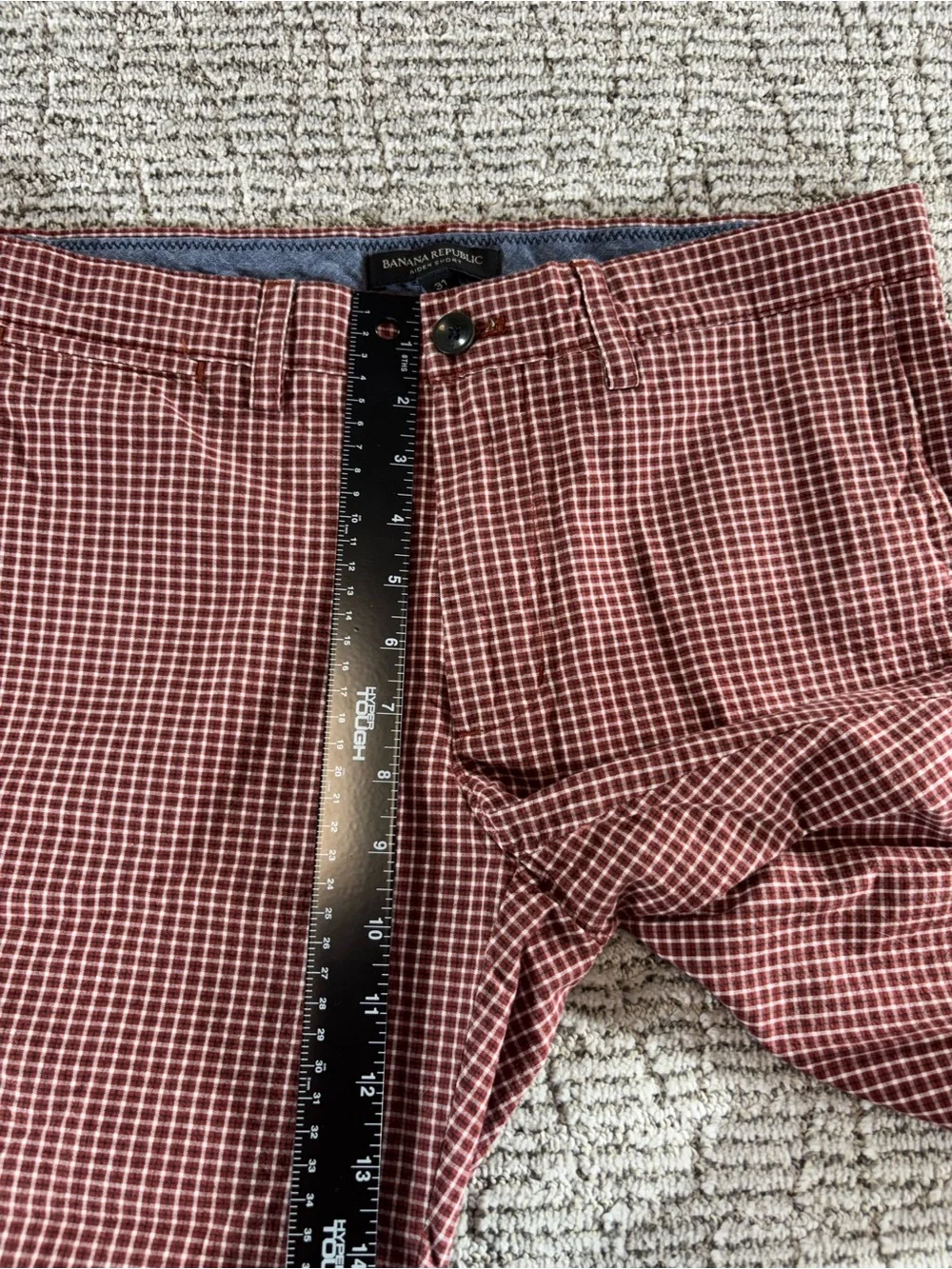 Banana Republic Men’s Size‎ 31 Checkered Aiden Chino Shorts
